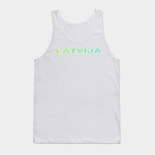 Green ombre latvija latviski - Latvia Tank Top